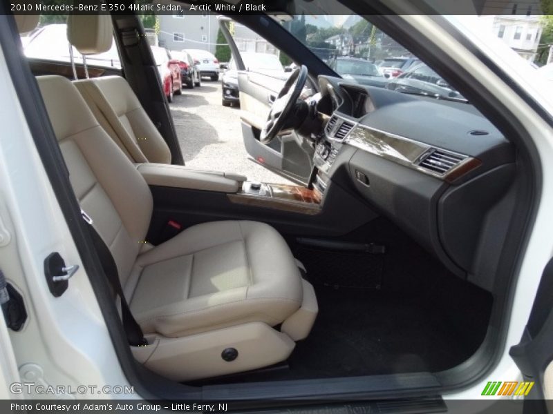 Arctic White / Black 2010 Mercedes-Benz E 350 4Matic Sedan
