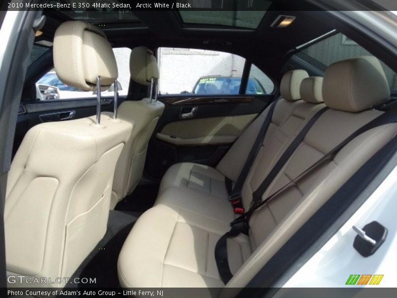 Arctic White / Black 2010 Mercedes-Benz E 350 4Matic Sedan