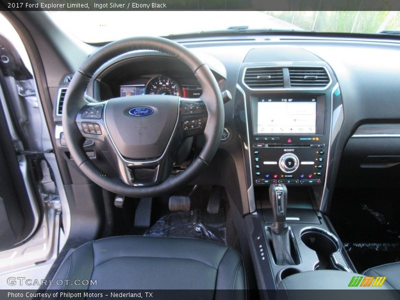 Ingot Silver / Ebony Black 2017 Ford Explorer Limited
