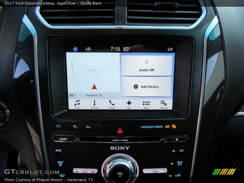 Controls of 2017 Explorer Limited