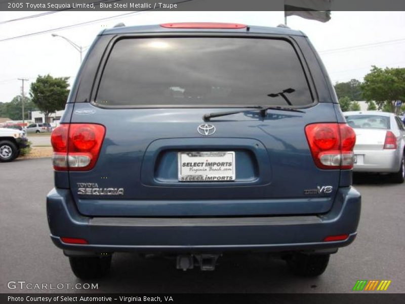 Blue Steel Metallic / Taupe 2005 Toyota Sequoia Limited