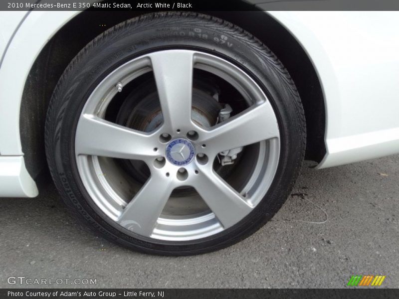 Arctic White / Black 2010 Mercedes-Benz E 350 4Matic Sedan