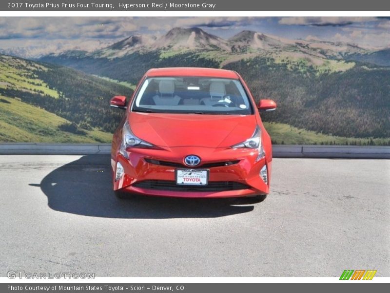 Hypersonic Red / Moonstone Gray 2017 Toyota Prius Prius Four Touring