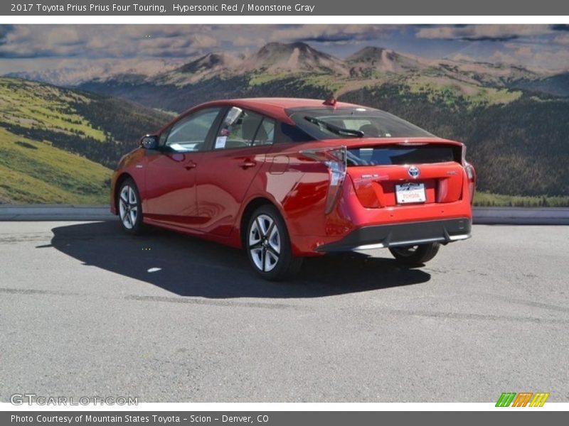 Hypersonic Red / Moonstone Gray 2017 Toyota Prius Prius Four Touring