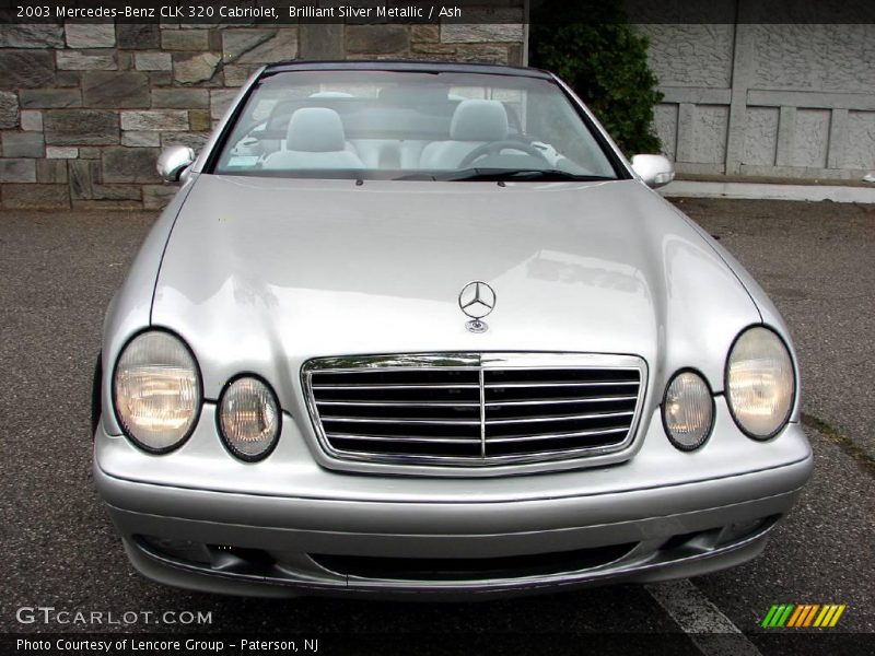 Brilliant Silver Metallic / Ash 2003 Mercedes-Benz CLK 320 Cabriolet