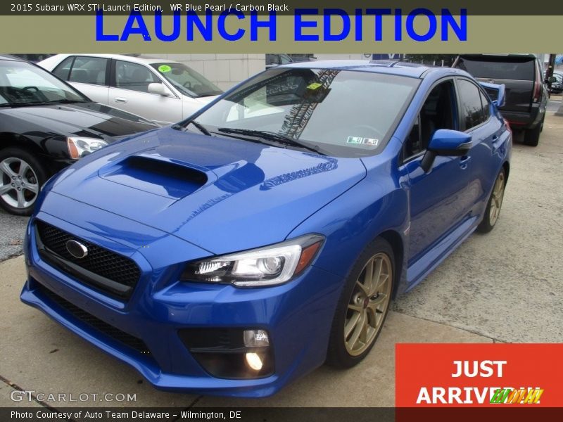 WR Blue Pearl / Carbon Black 2015 Subaru WRX STI Launch Edition