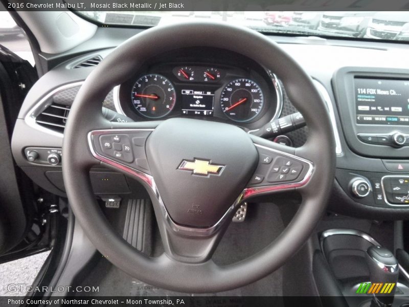 Mosaic Black Metallic / Jet Black 2016 Chevrolet Malibu LT