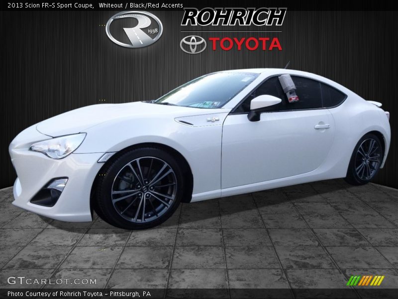 Whiteout / Black/Red Accents 2013 Scion FR-S Sport Coupe