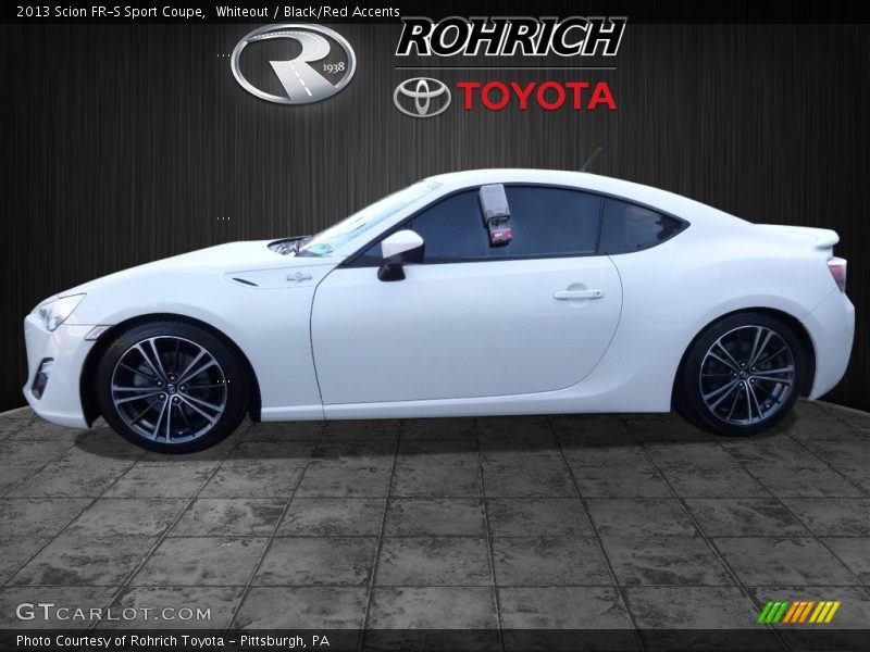 Whiteout / Black/Red Accents 2013 Scion FR-S Sport Coupe