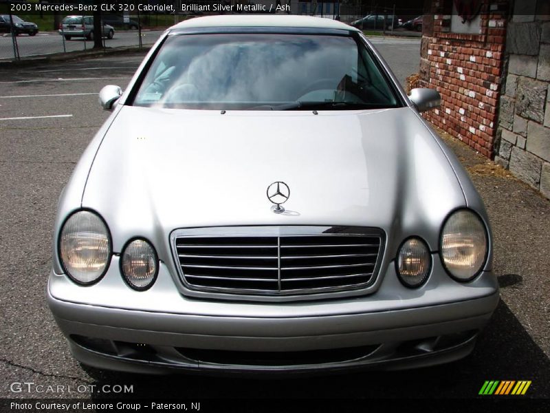 Brilliant Silver Metallic / Ash 2003 Mercedes-Benz CLK 320 Cabriolet