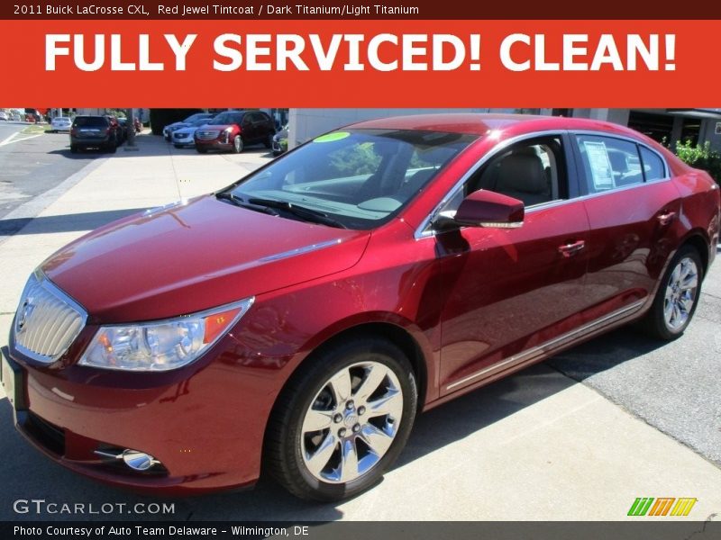 Red Jewel Tintcoat / Dark Titanium/Light Titanium 2011 Buick LaCrosse CXL