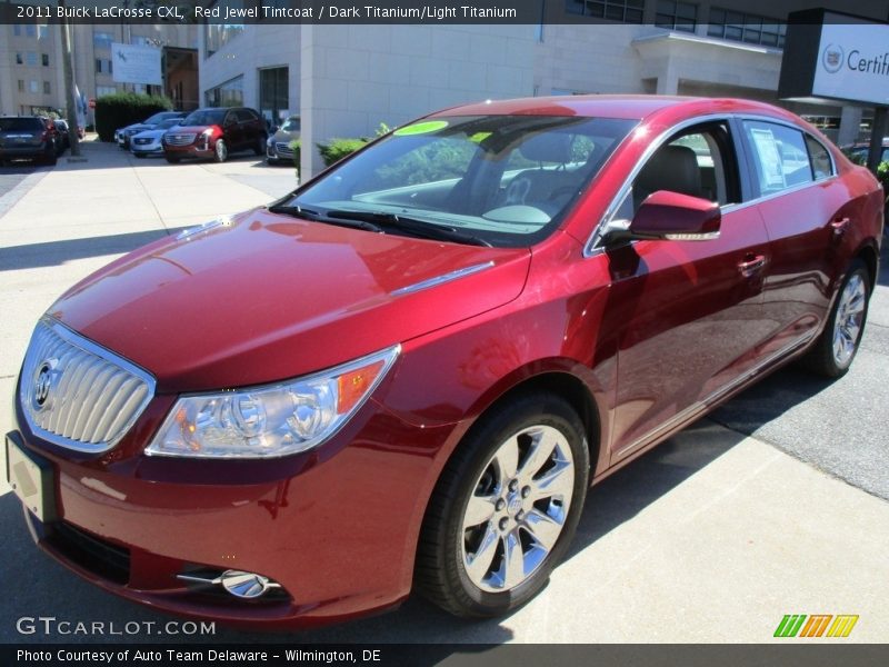 Red Jewel Tintcoat / Dark Titanium/Light Titanium 2011 Buick LaCrosse CXL