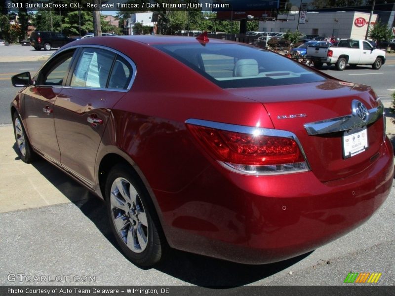 Red Jewel Tintcoat / Dark Titanium/Light Titanium 2011 Buick LaCrosse CXL