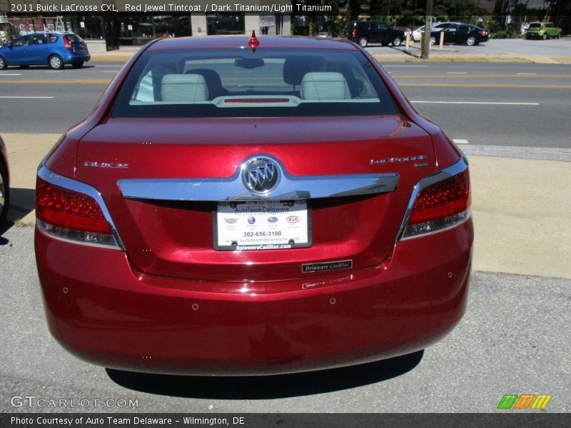 Red Jewel Tintcoat / Dark Titanium/Light Titanium 2011 Buick LaCrosse CXL