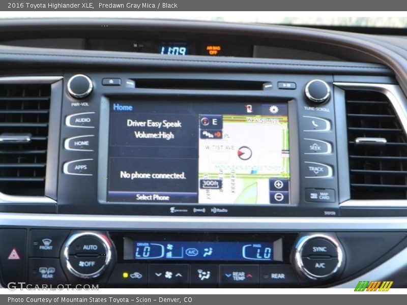 Predawn Gray Mica / Black 2016 Toyota Highlander XLE