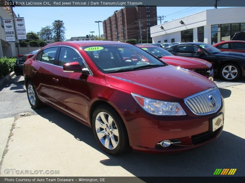 Red Jewel Tintcoat / Dark Titanium/Light Titanium 2011 Buick LaCrosse CXL