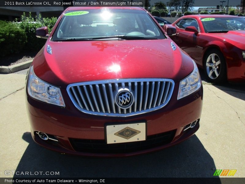 Red Jewel Tintcoat / Dark Titanium/Light Titanium 2011 Buick LaCrosse CXL