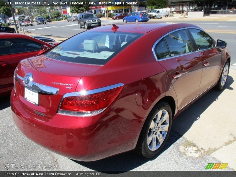 Red Jewel Tintcoat / Dark Titanium/Light Titanium 2011 Buick LaCrosse CXL