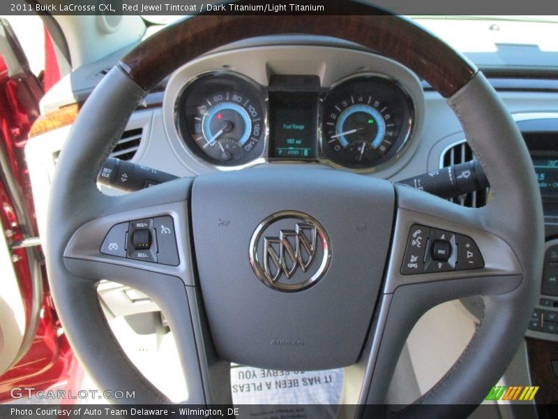 Red Jewel Tintcoat / Dark Titanium/Light Titanium 2011 Buick LaCrosse CXL