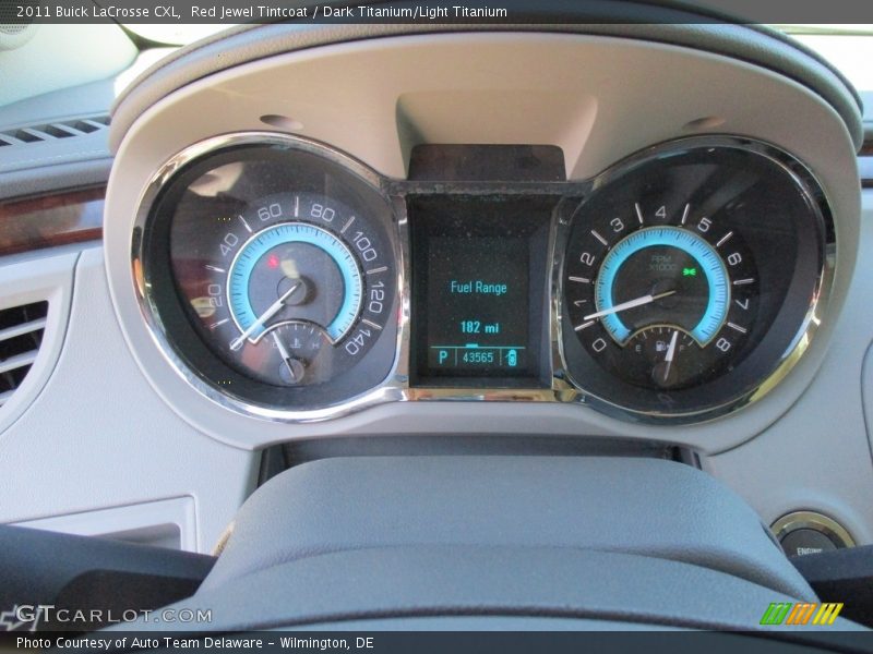 Red Jewel Tintcoat / Dark Titanium/Light Titanium 2011 Buick LaCrosse CXL