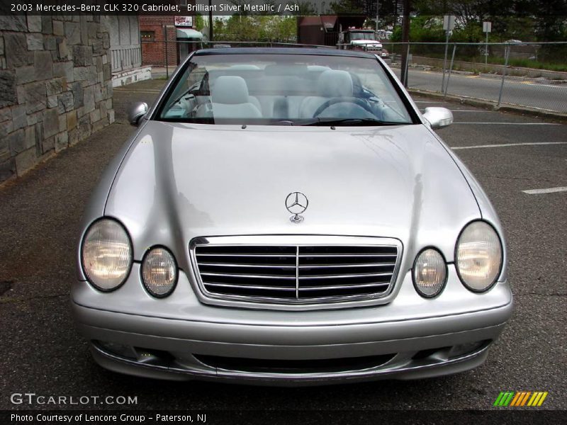 Brilliant Silver Metallic / Ash 2003 Mercedes-Benz CLK 320 Cabriolet