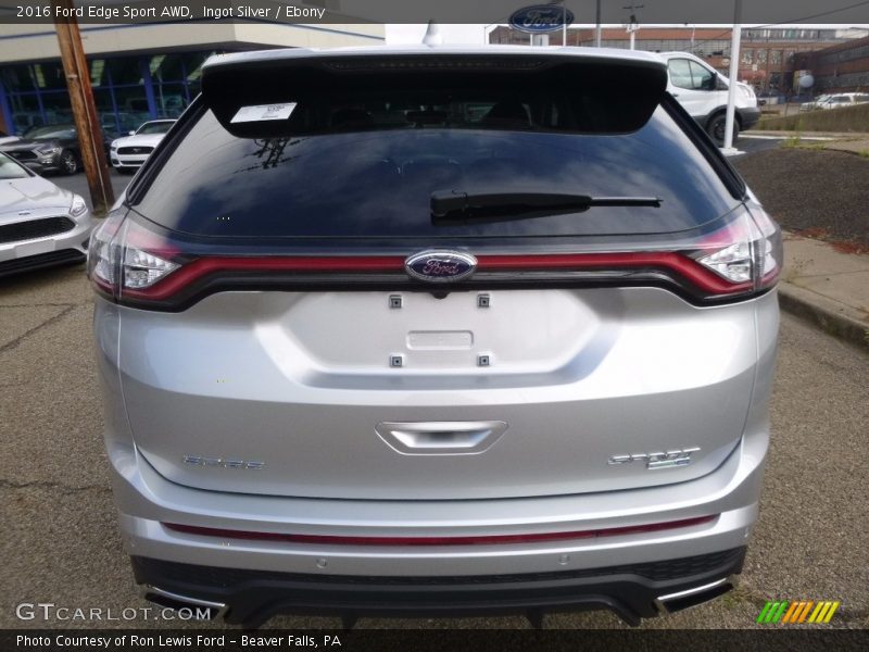 Ingot Silver / Ebony 2016 Ford Edge Sport AWD