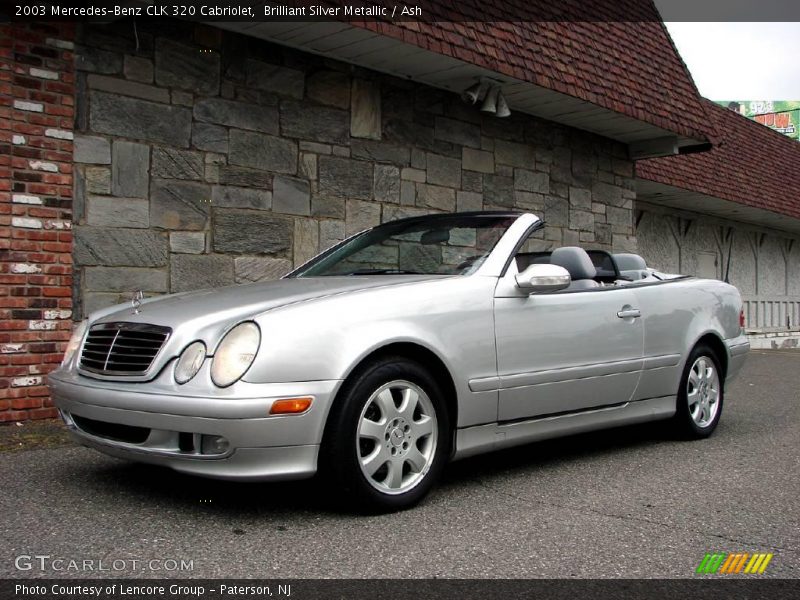 Brilliant Silver Metallic / Ash 2003 Mercedes-Benz CLK 320 Cabriolet