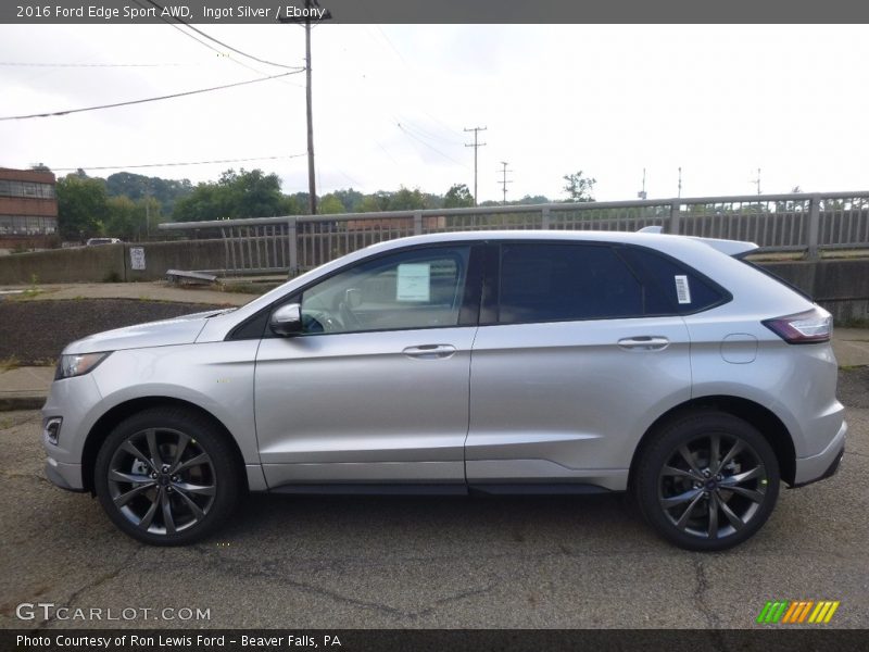 Ingot Silver / Ebony 2016 Ford Edge Sport AWD