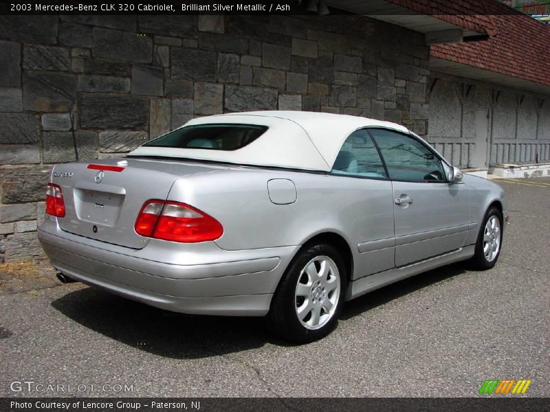 Brilliant Silver Metallic / Ash 2003 Mercedes-Benz CLK 320 Cabriolet