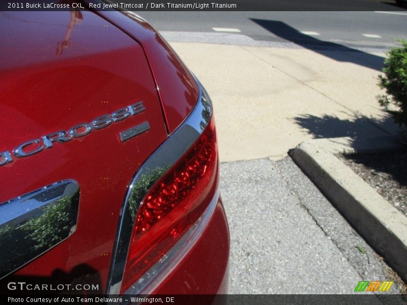 Red Jewel Tintcoat / Dark Titanium/Light Titanium 2011 Buick LaCrosse CXL