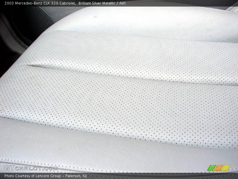 Brilliant Silver Metallic / Ash 2003 Mercedes-Benz CLK 320 Cabriolet