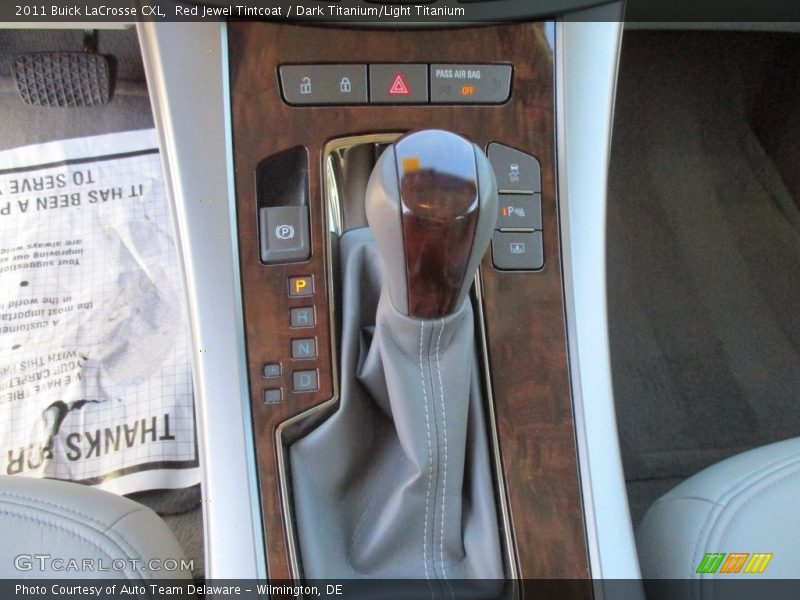 Red Jewel Tintcoat / Dark Titanium/Light Titanium 2011 Buick LaCrosse CXL