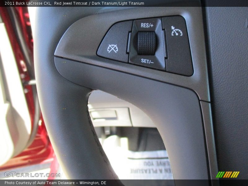 Red Jewel Tintcoat / Dark Titanium/Light Titanium 2011 Buick LaCrosse CXL
