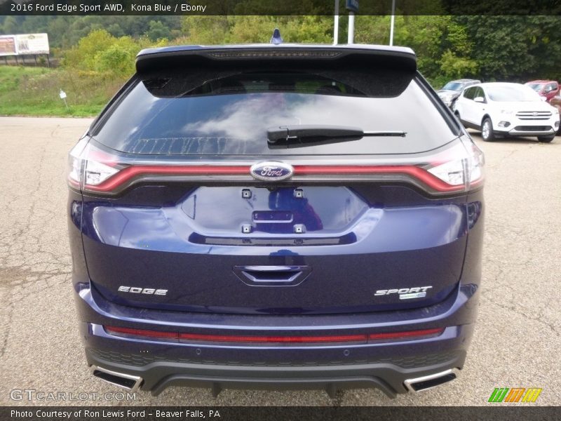 Kona Blue / Ebony 2016 Ford Edge Sport AWD