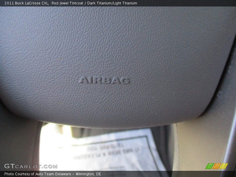 Red Jewel Tintcoat / Dark Titanium/Light Titanium 2011 Buick LaCrosse CXL