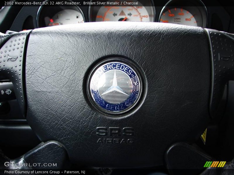 Brilliant Silver Metallic / Charcoal 2002 Mercedes-Benz SLK 32 AMG Roadster