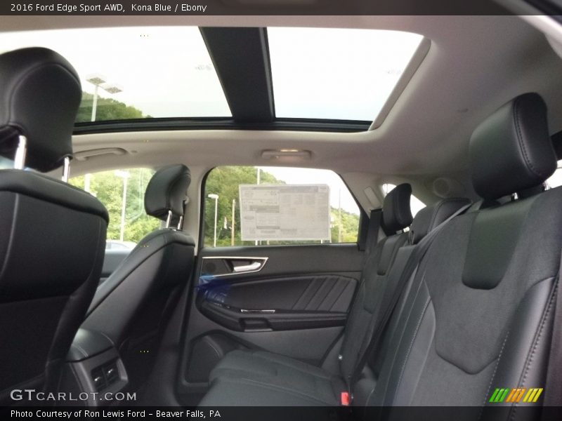 Kona Blue / Ebony 2016 Ford Edge Sport AWD