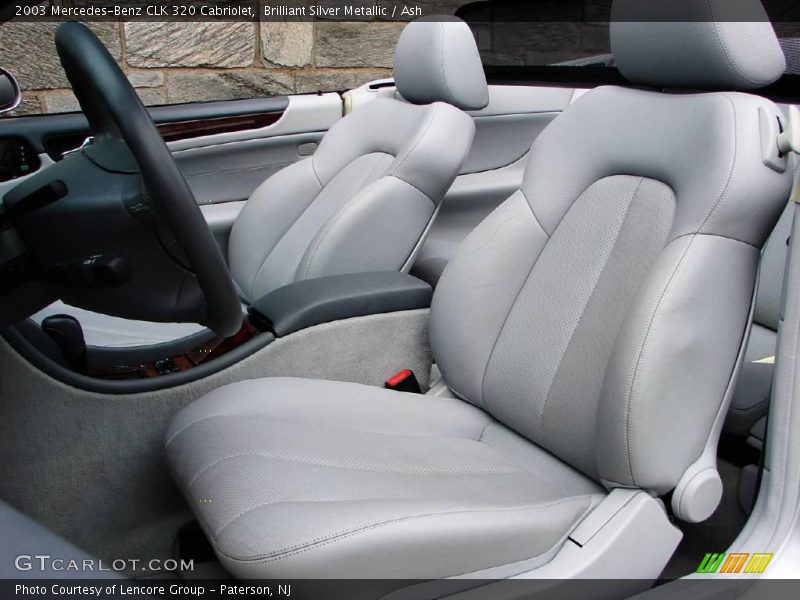 Brilliant Silver Metallic / Ash 2003 Mercedes-Benz CLK 320 Cabriolet