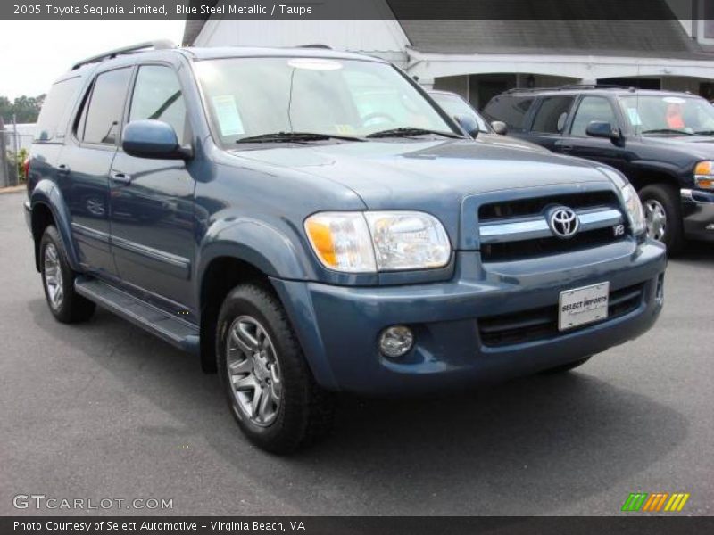 Blue Steel Metallic / Taupe 2005 Toyota Sequoia Limited