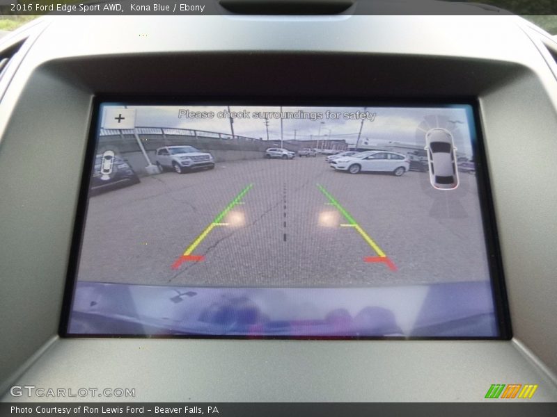 Kona Blue / Ebony 2016 Ford Edge Sport AWD