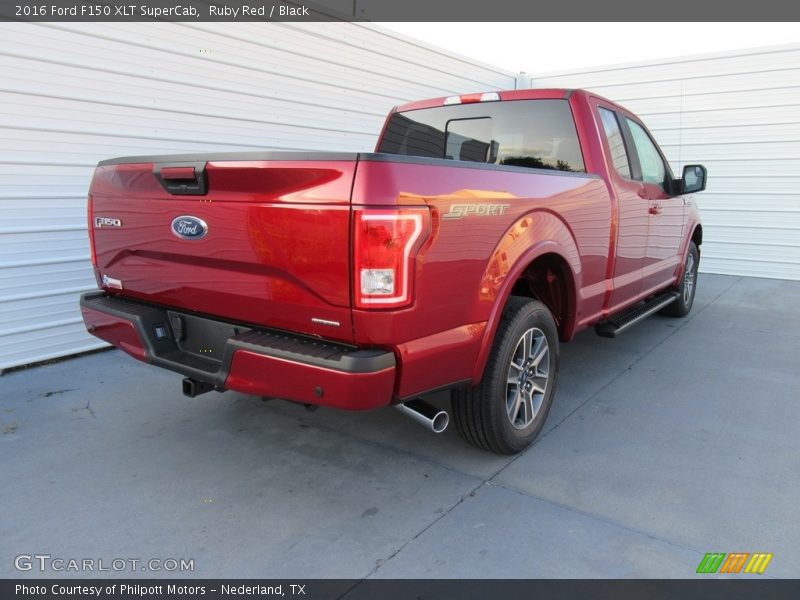 Ruby Red / Black 2016 Ford F150 XLT SuperCab
