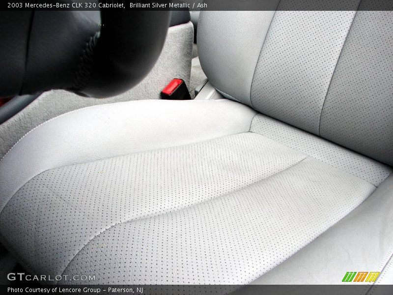 Brilliant Silver Metallic / Ash 2003 Mercedes-Benz CLK 320 Cabriolet