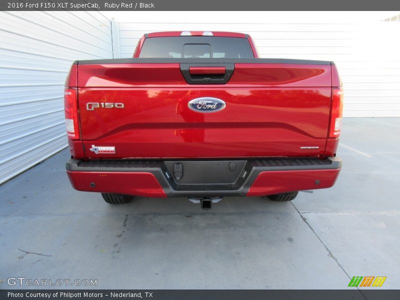 Ruby Red / Black 2016 Ford F150 XLT SuperCab