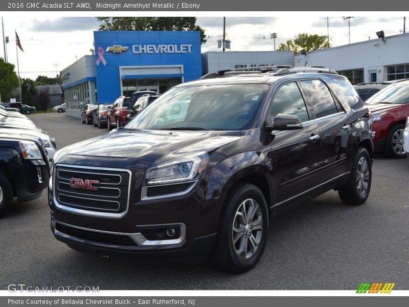 Midnight Amethyst Metallic / Ebony 2016 GMC Acadia SLT AWD