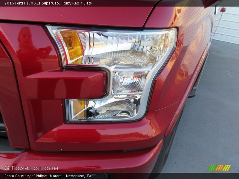 Ruby Red / Black 2016 Ford F150 XLT SuperCab