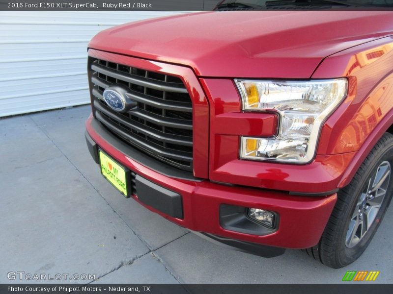 Ruby Red / Black 2016 Ford F150 XLT SuperCab