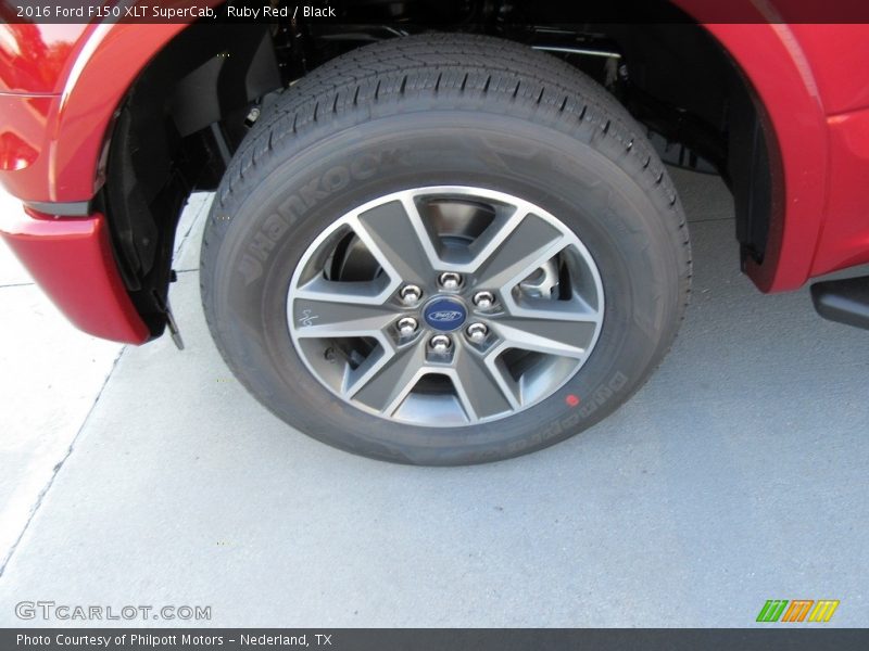 Ruby Red / Black 2016 Ford F150 XLT SuperCab