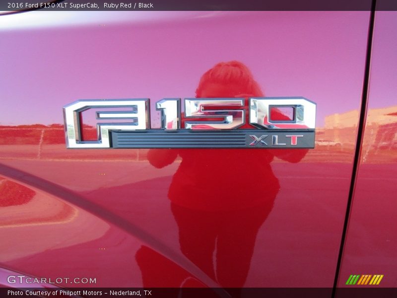 Ruby Red / Black 2016 Ford F150 XLT SuperCab