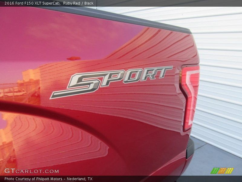 Ruby Red / Black 2016 Ford F150 XLT SuperCab