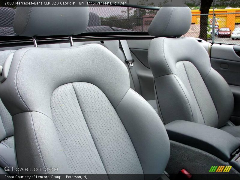 Brilliant Silver Metallic / Ash 2003 Mercedes-Benz CLK 320 Cabriolet